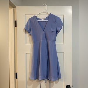 Nordstrom Lush mini wrap dress, periwinkle, XS